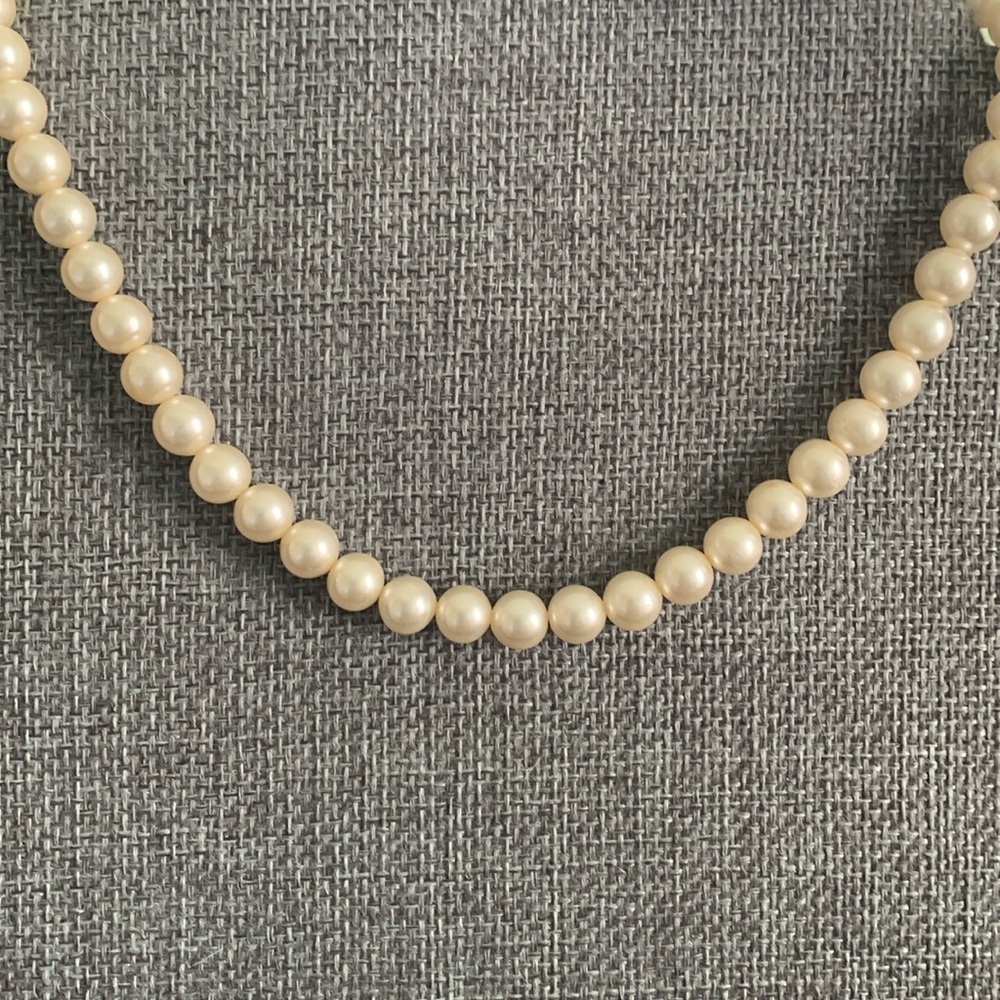 Marvella Faux Pearl Necklace 14” MISSING 2ND STRAND & 1 PEARL